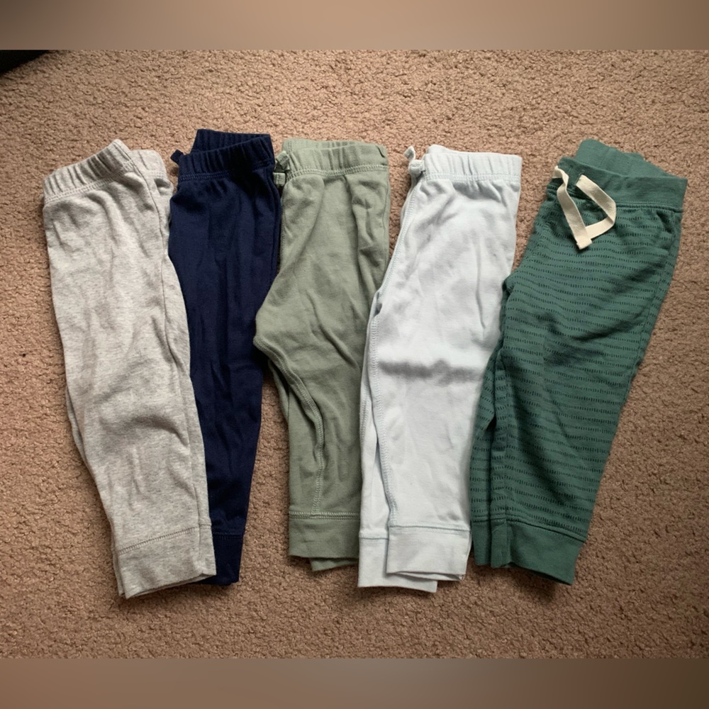 12 month Assorted Color Bottoms Set